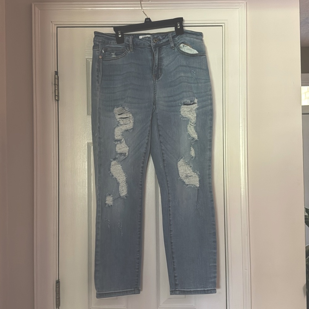 Judy Blue Boyfriend distressed jeans